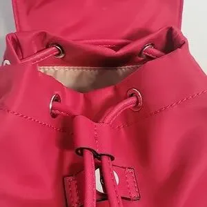 Guess Red Drawstring Backpack with Structured Design LIKE NEW NEVER USED Guess | Bags | Guess Red Drawstring Backpack With Structured  main image 2